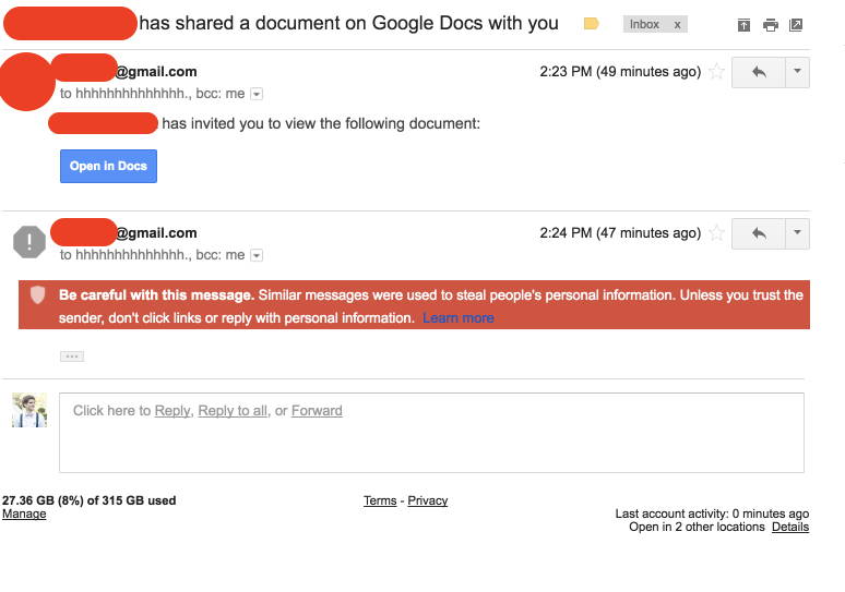 Securitate IT: O tentativa ampla de phishing cu Google Docs a pus mai multe conturi Google in pericol